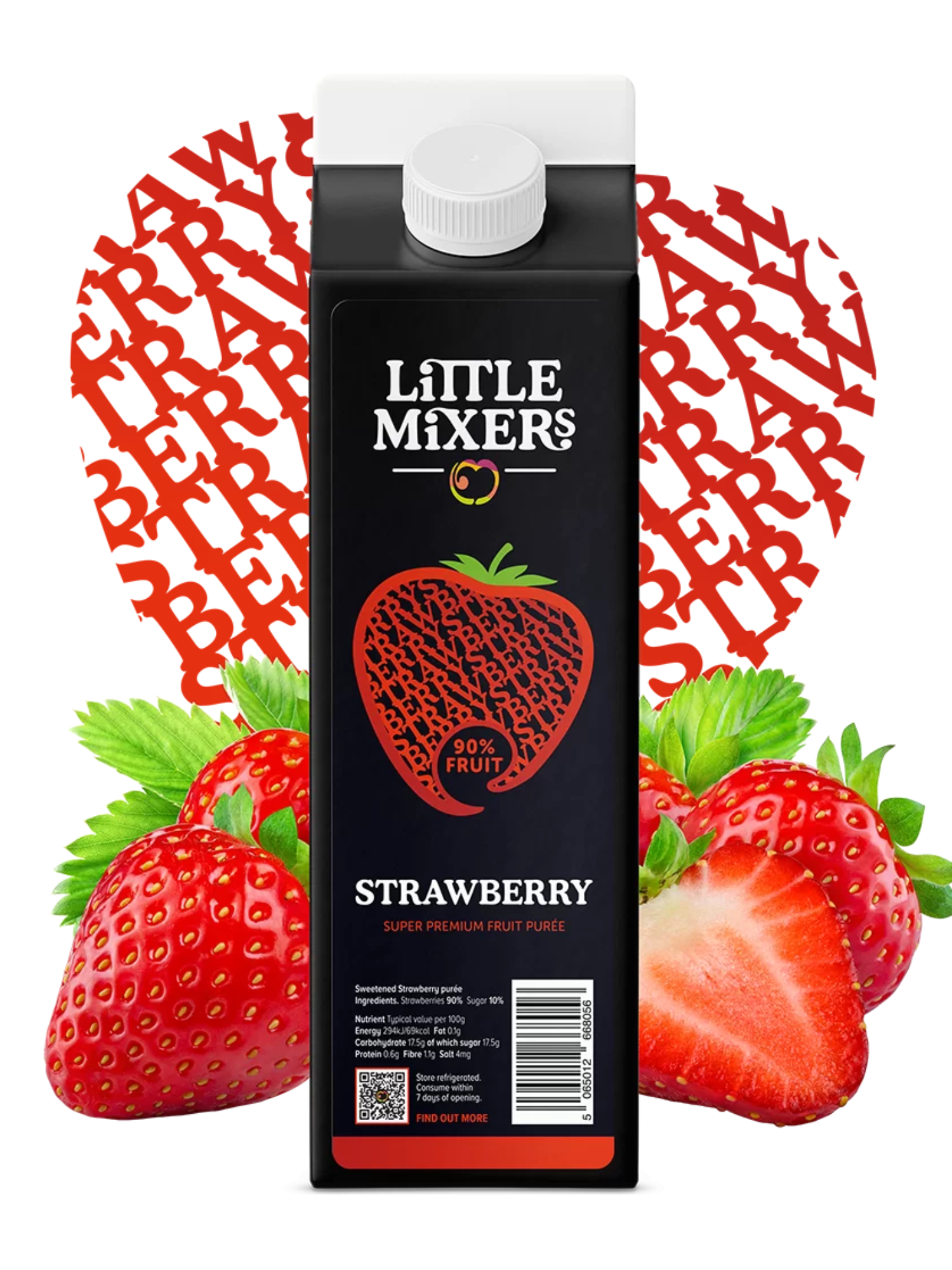 Little Mixers Puree Truskawkowe - 1 litr